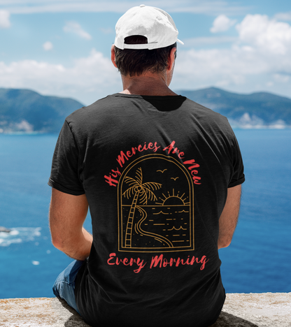 His Mercies Are New Every Morning - Men's Christian Cotton Tee