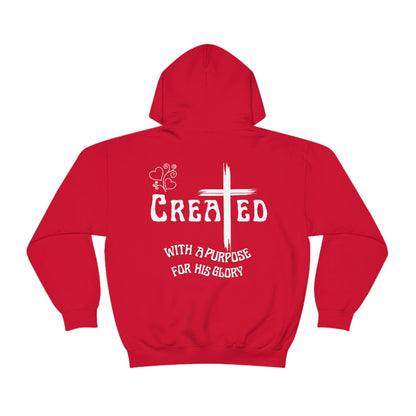 Created for His Glory - Men's Christian Hooded Sweatshirt
