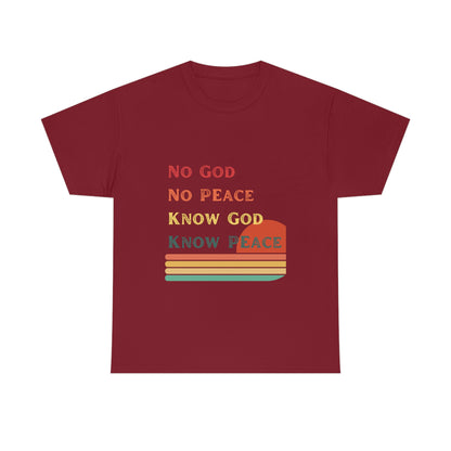 Know God Know Peace - Women's Christian Cotton Tee