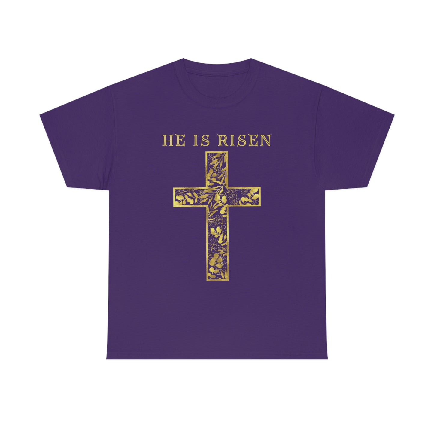 He is Risen - Men's Christian Cotton Tee