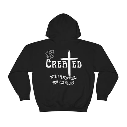 Created for His Glory - Men's Christian Hooded Sweatshirt