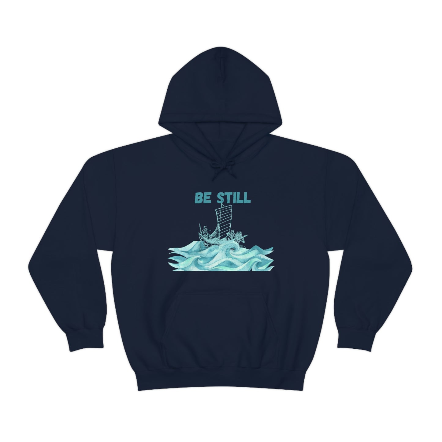 Be Still - Men's Christian Hooded Sweatshirt