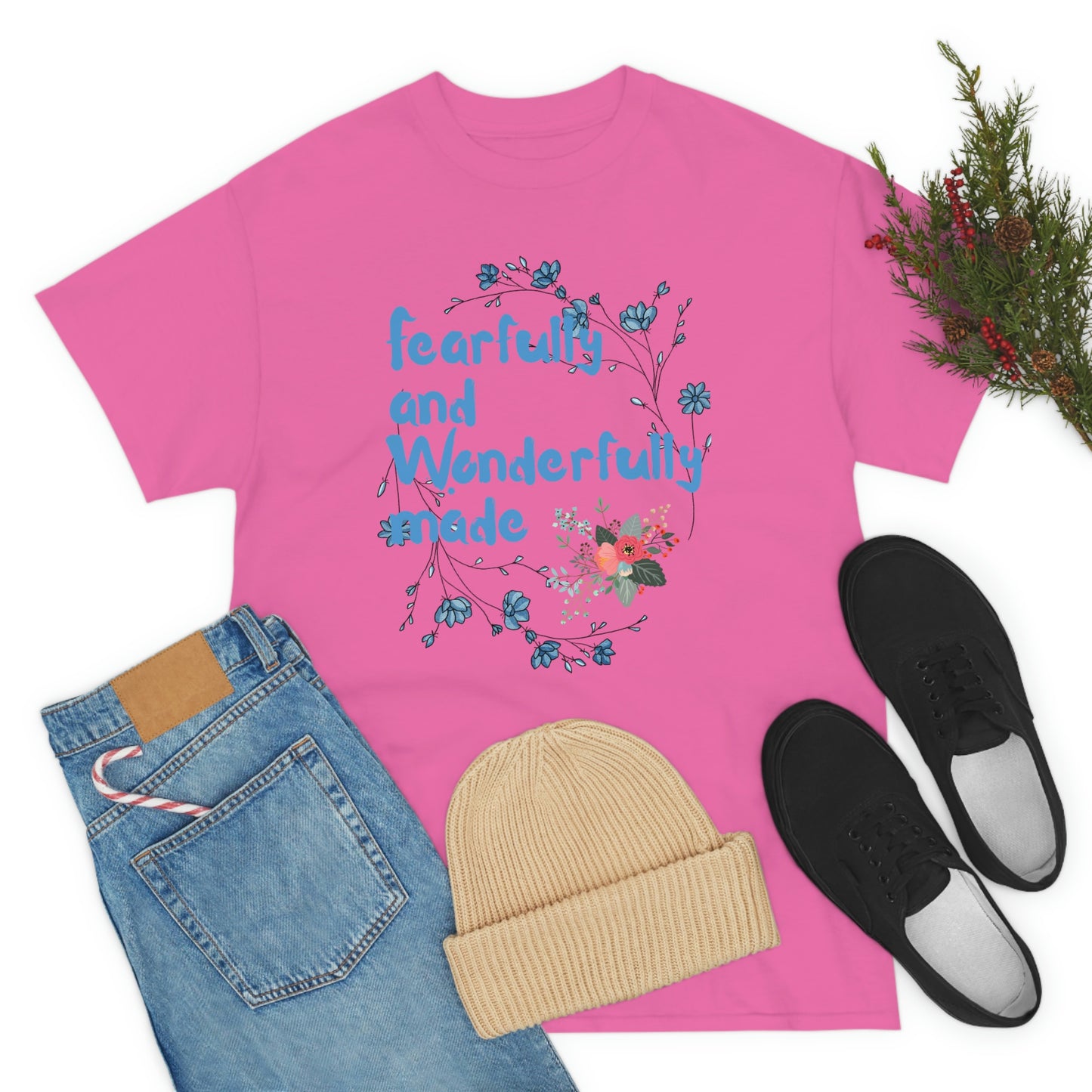 Fearfully and Wonderfully made - Unisex Christian Cotton Tee