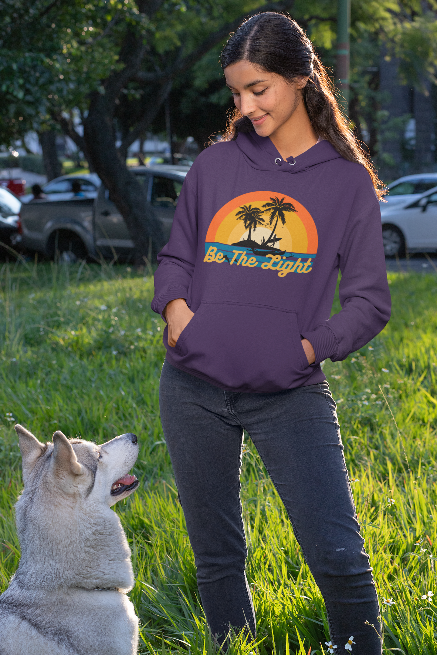 Be the Light - Women's Christian Hooded Sweatshirt