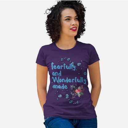 Fearfully and Wonderfully made - Unisex Christian Cotton Tee