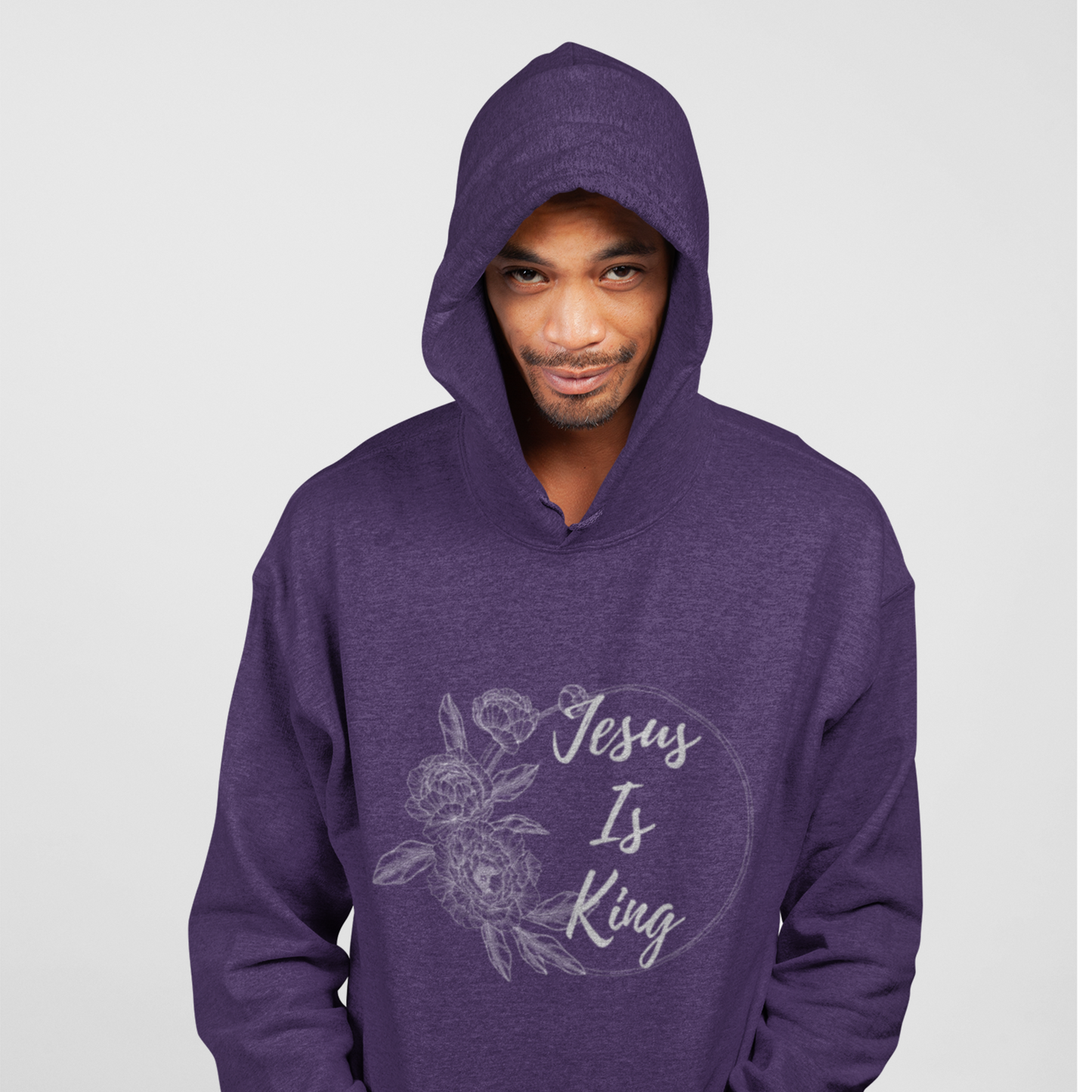 Jesus is King - Men's Christian Hooded Sweatshirt