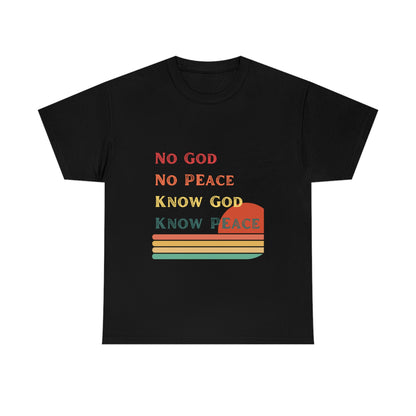 Know God Know Peace - Women's Christian Cotton Tee