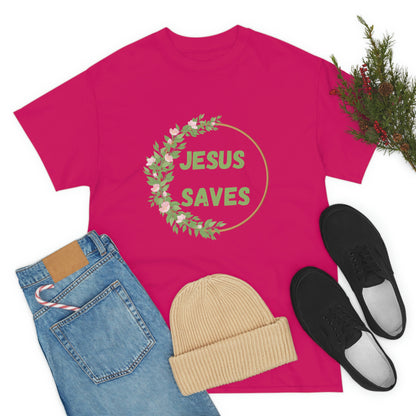 Jesus Saves - Women's Christian Cotton Tee