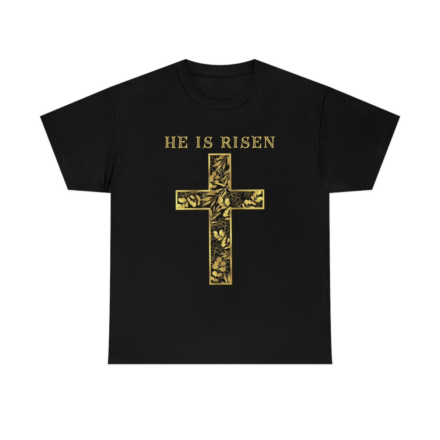 He is Risen - Men's Christian Cotton Tee